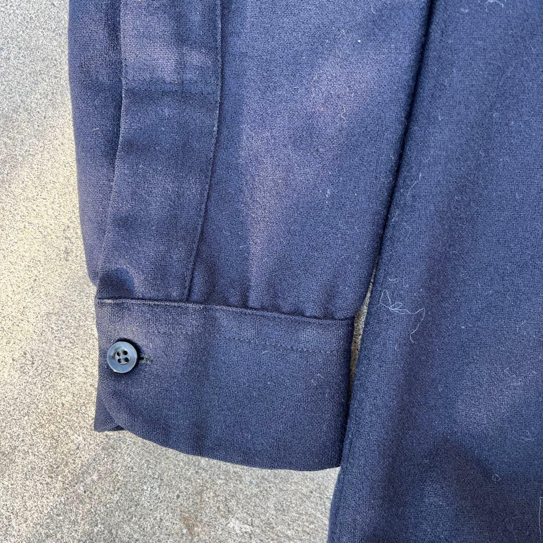 ヴィンテージ PENDLETON ペンドルトン ボードシャツ 紺 無地 M美品
