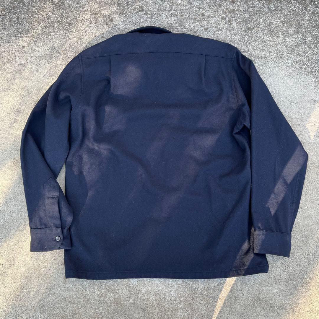 ヴィンテージ PENDLETON ペンドルトン ボードシャツ 紺 無地 M美品