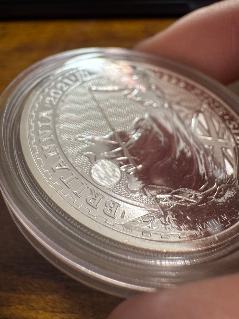 押し目で仕込みどき2021 ブリタニア銀貨 1オンス (クリアーケース入り)1枚