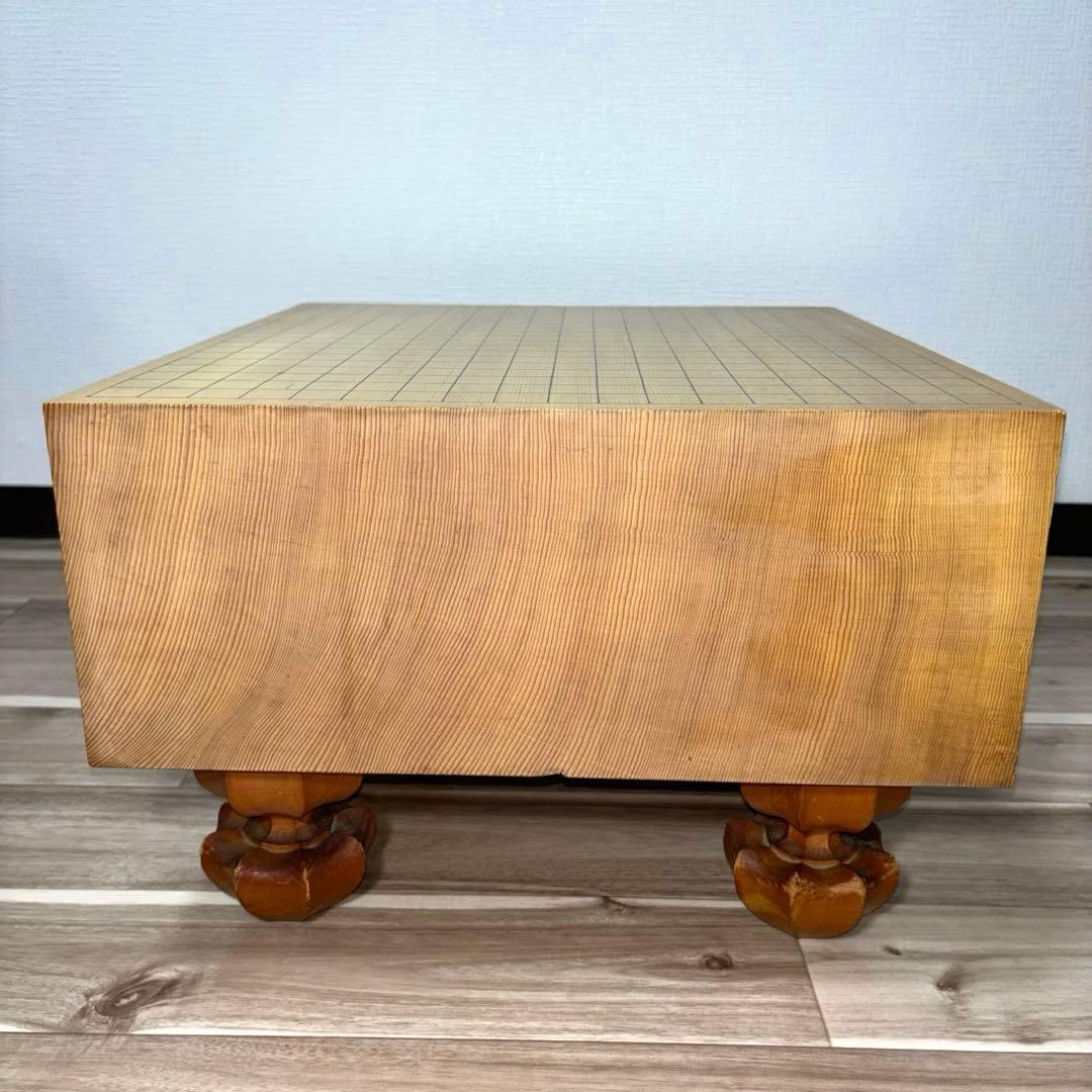 高級 囲碁盤 ケース付き 脚付き へそ有り 碁石セット