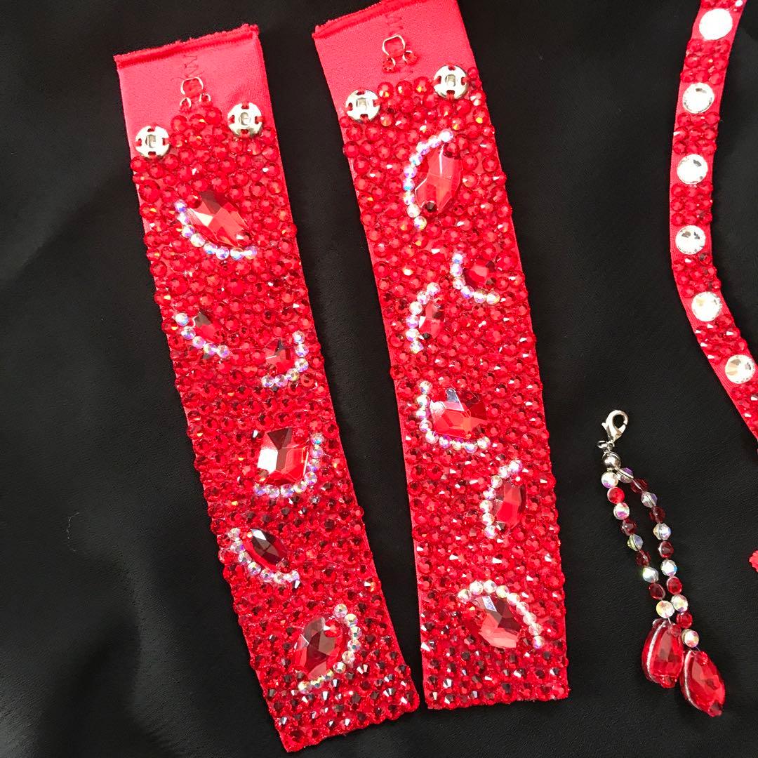 レッドアクセサリーセット　社交ダンス☆ベリーダンス