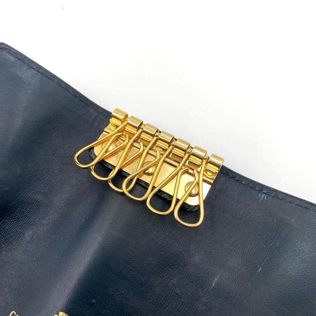 【美品】GUCCI GG シェリーライン インターロッキング 6連 キーケース