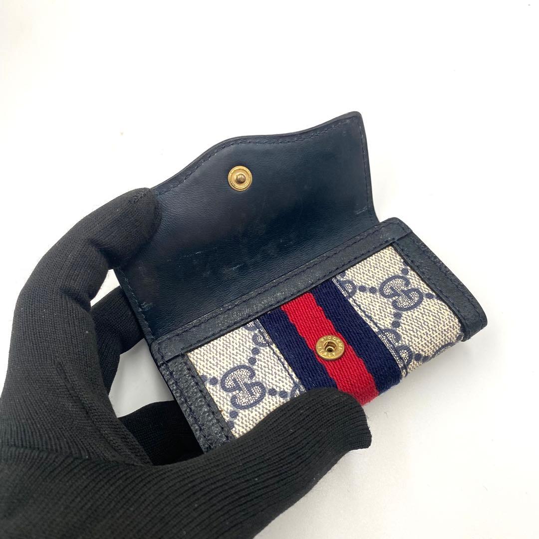 【美品】GUCCI GG シェリーライン インターロッキング 6連 キーケース