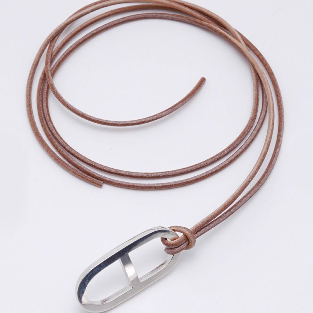 Garden of Eden｜アンカー レザー ネックレス シルバー925