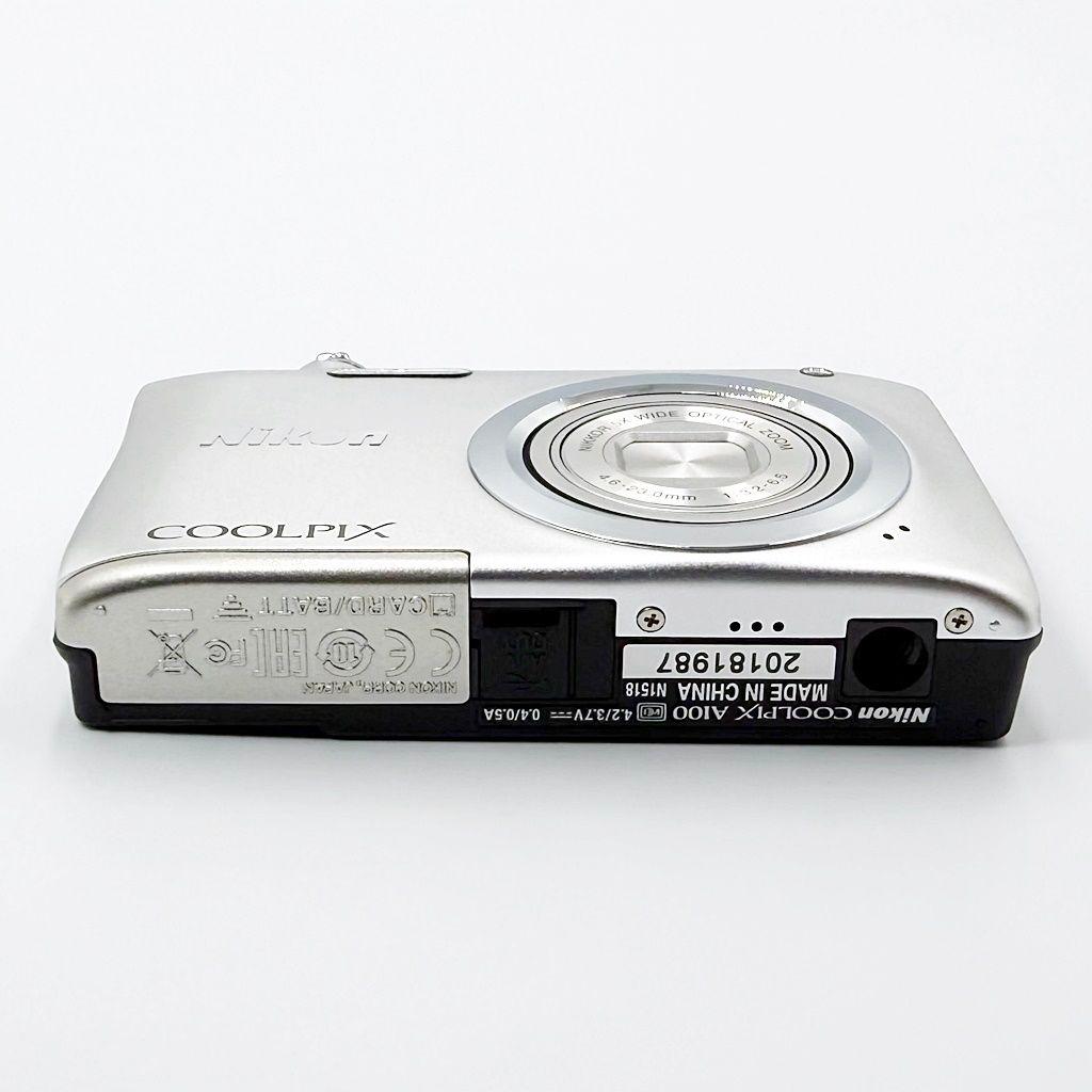 【美品】ニコン COOLPIX A100 シルバー コンデジ カメラ 中古