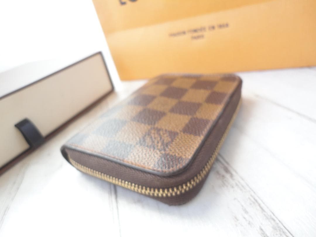 超美品☆本物 ヴィトン ダミエ ケース【ジッピー・パース】C32