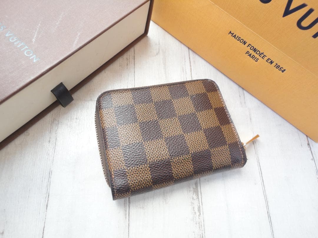 超美品☆本物 ヴィトン ダミエ ケース【ジッピー・パース】C32