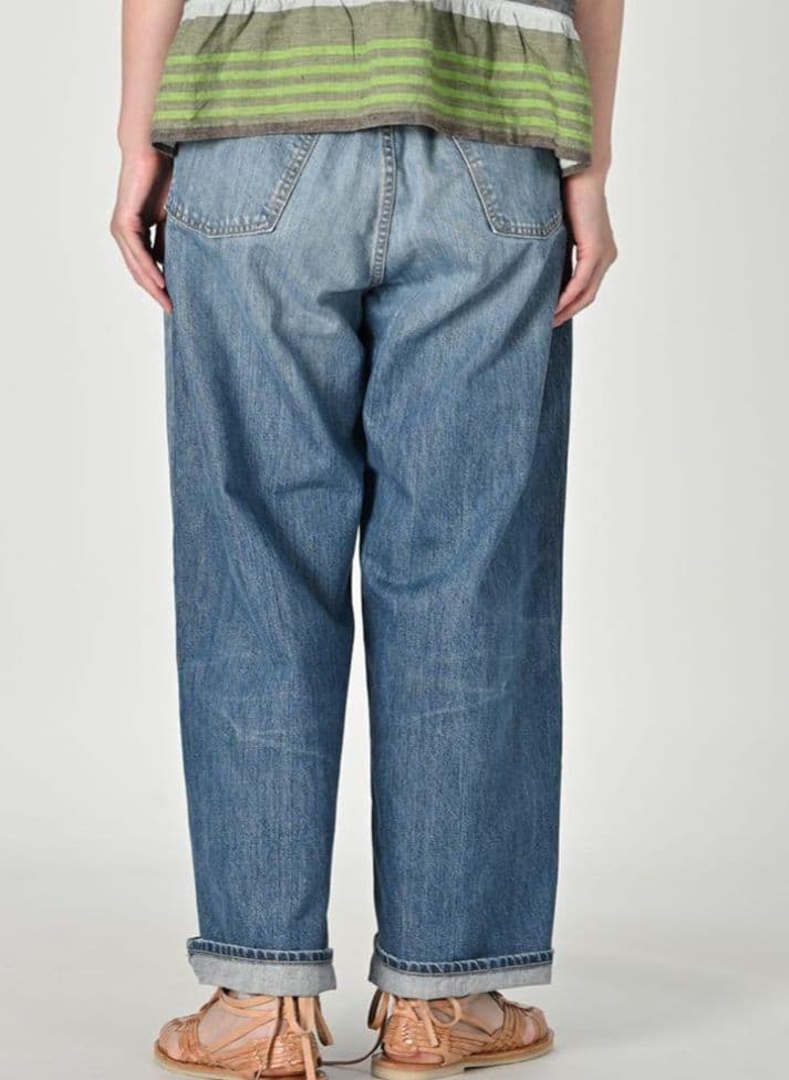 45R ライ麦デニムシャルロット5 重 希少サイズ38インチ カットオフ