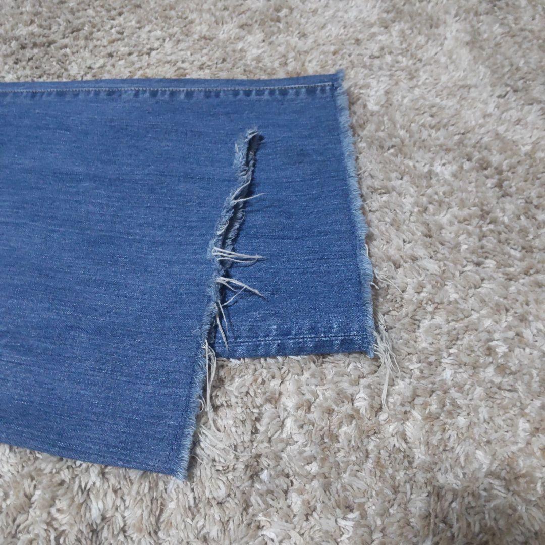 45R ライ麦デニムシャルロット5 重 希少サイズ38インチ カットオフ