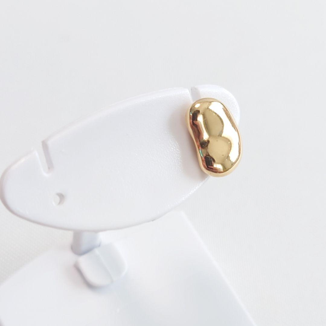 【現行品】 ティファニー K18 ビーンズ ピアス 片耳用 5349