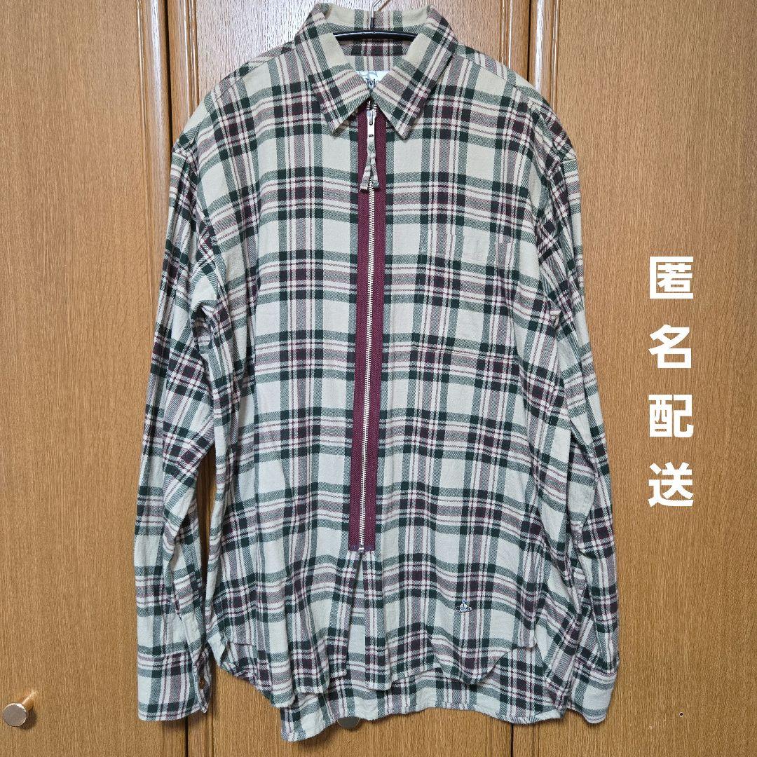 ジップアップ 長袖チェックシャツ Vivienne Westwood MAN