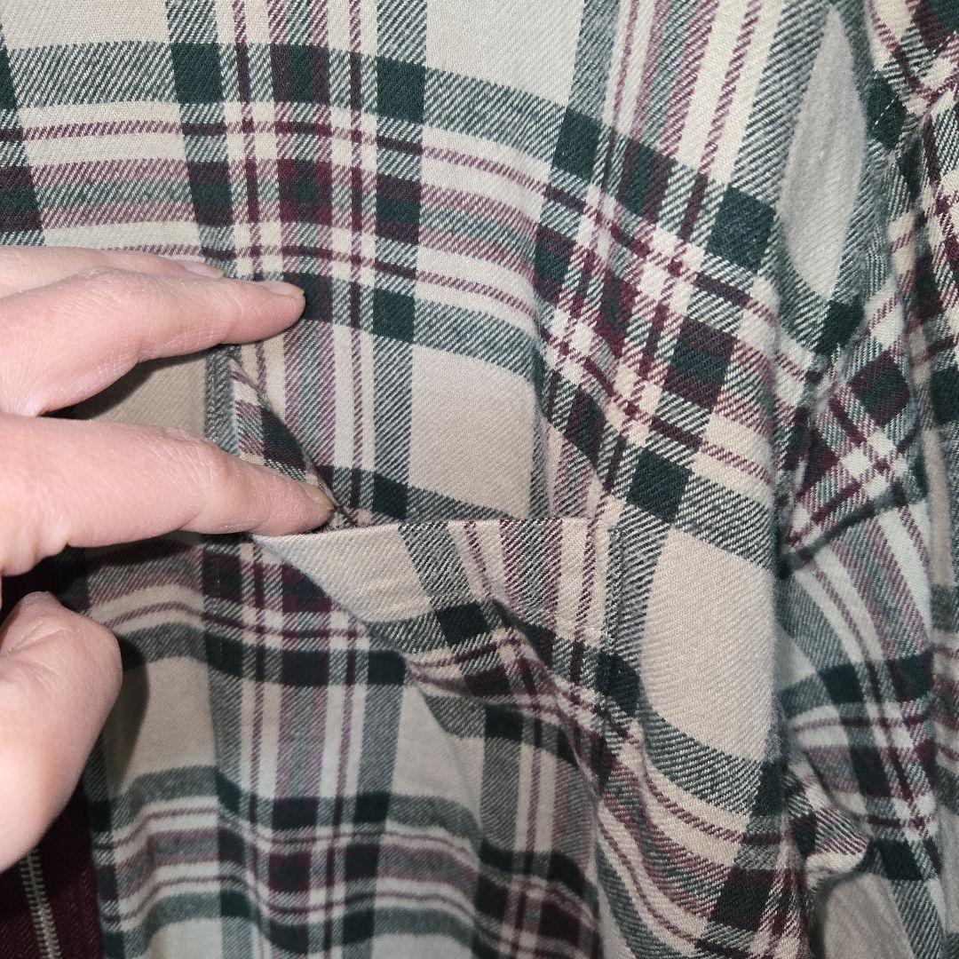 ジップアップ 長袖チェックシャツ Vivienne Westwood MAN