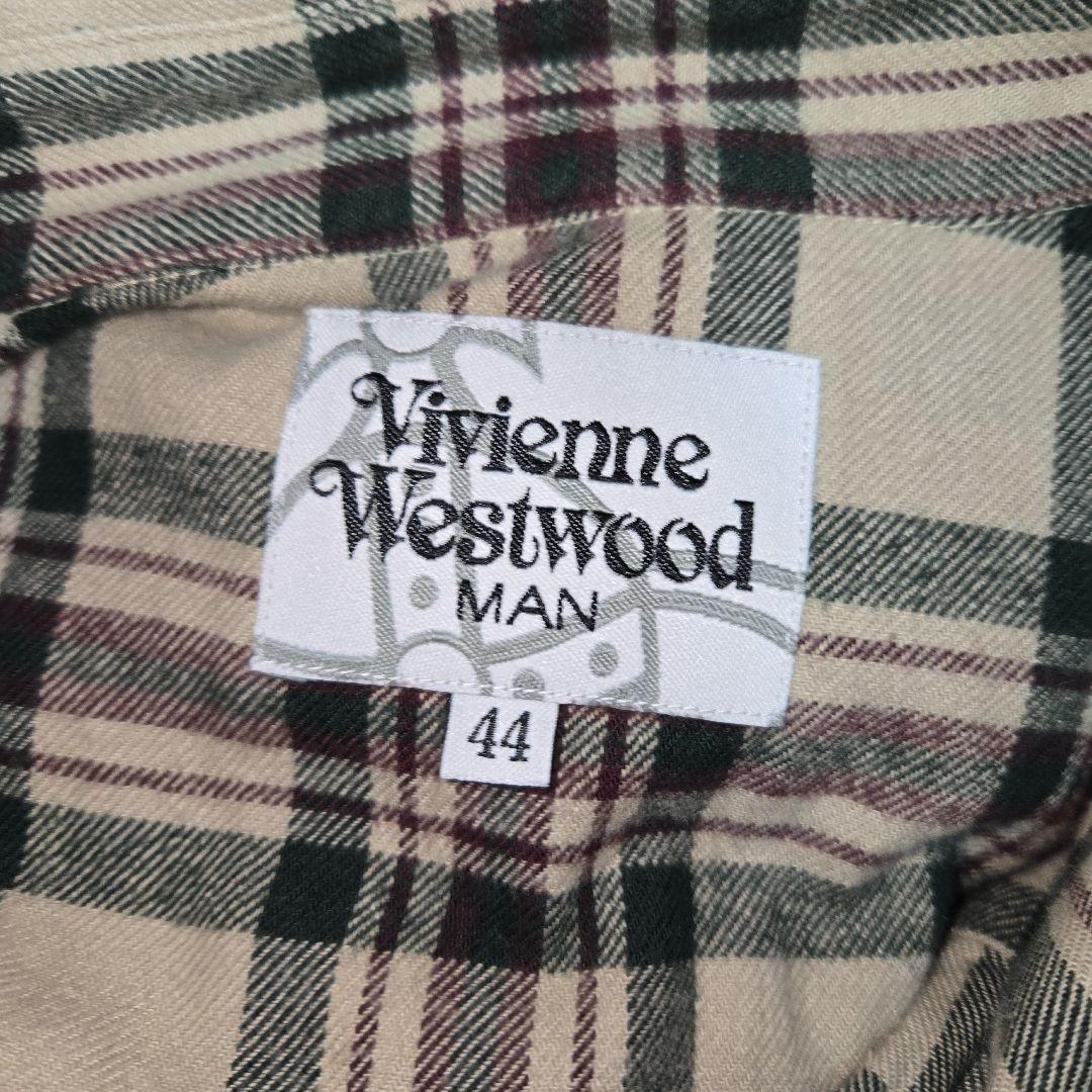 ジップアップ 長袖チェックシャツ Vivienne Westwood MAN