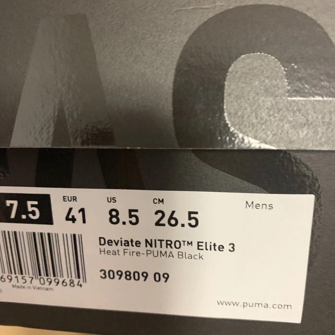 走行距離10キロ程度PUMA ディヴィエイトニトロエリート3 26.5cm