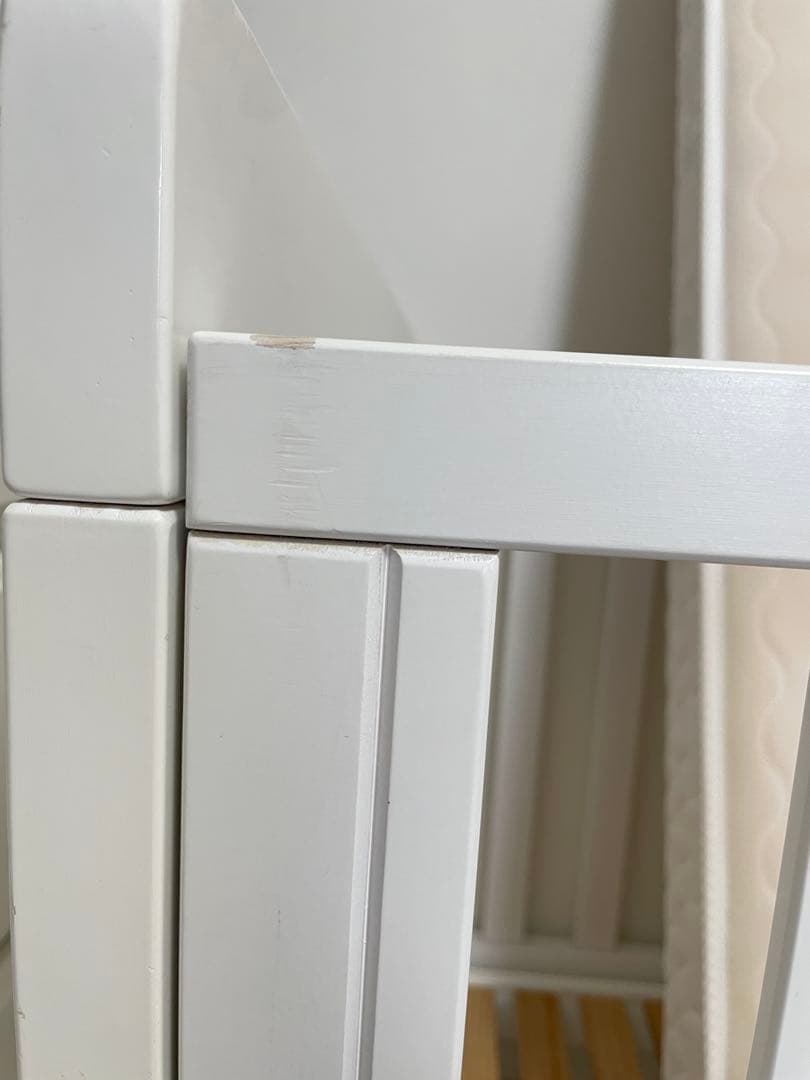 Boori 3in1 6歳まで ベビーベッド ジャズ 天然木製 白 マットレス