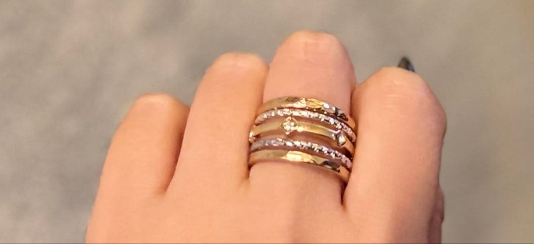 yuka アッシュペーフランス スタッキングリング5本セット15.5号