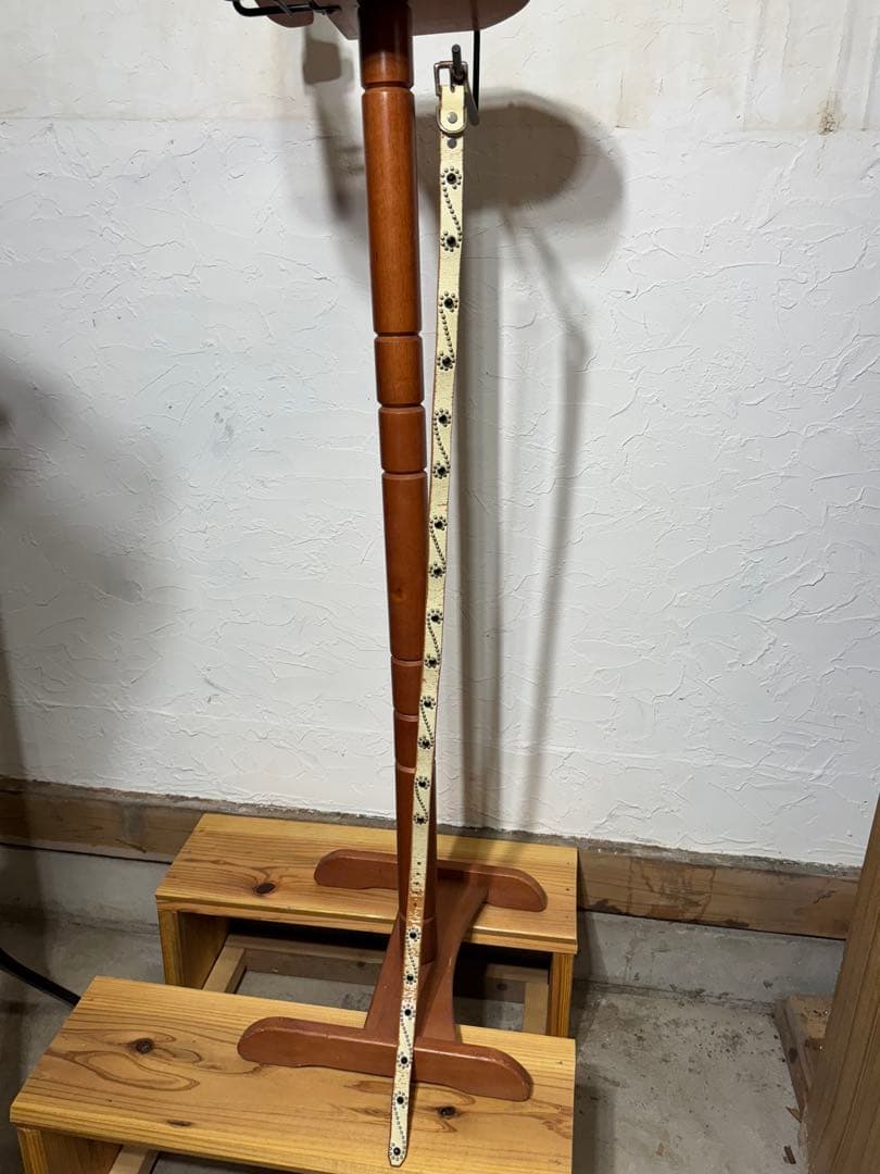 HTC Leather Narrow Studs Belt スタッズベルト 白