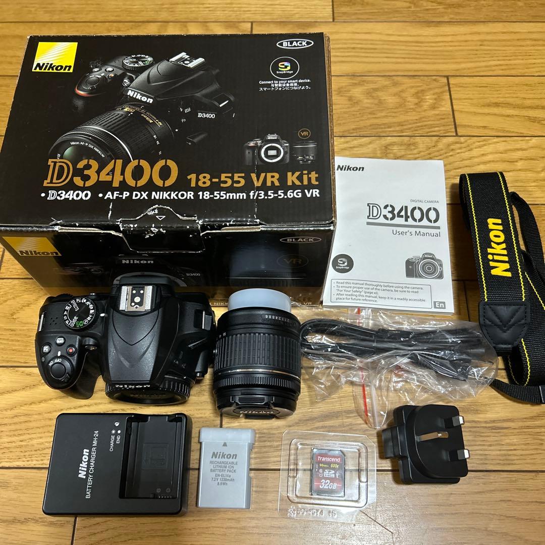 Nikon D3400 デジタル一眼レフカメラ ショット数1675回