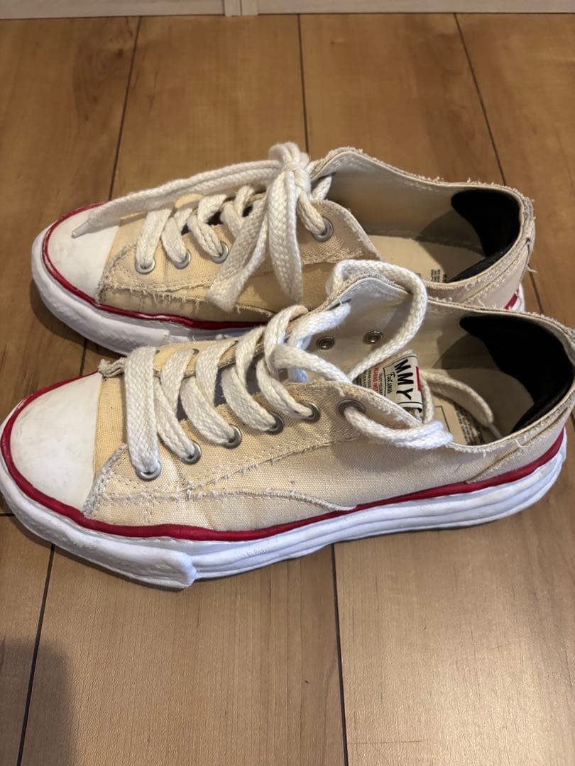 MMY ホワイト/レッド スニーカー