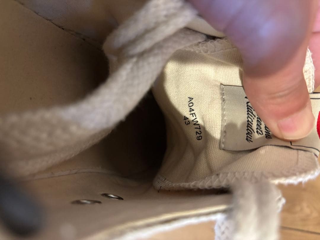 MMY ホワイト/レッド スニーカー