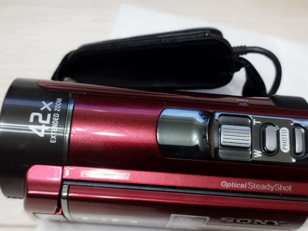 SONY HDR-CX180 ビデオカメラ ハンディカム レッド