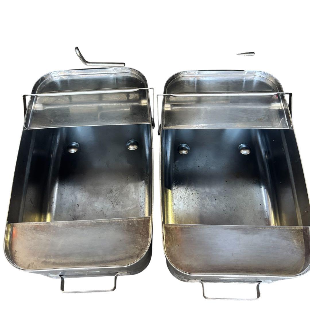 タニコー 2槽 業務用 ガスフライヤー TGFL-87CW LPガス 厨房機器