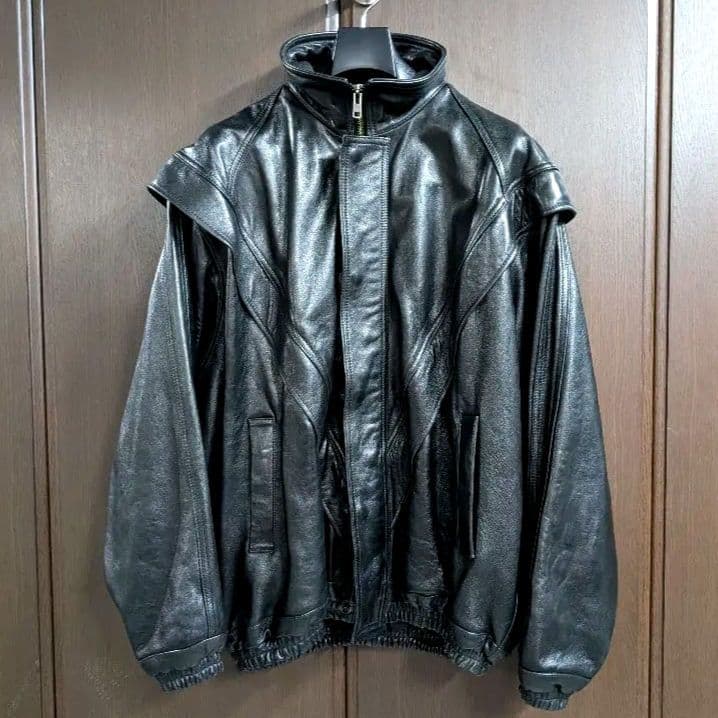 ジャケット・アウター Doublet Leather Track Jacket S