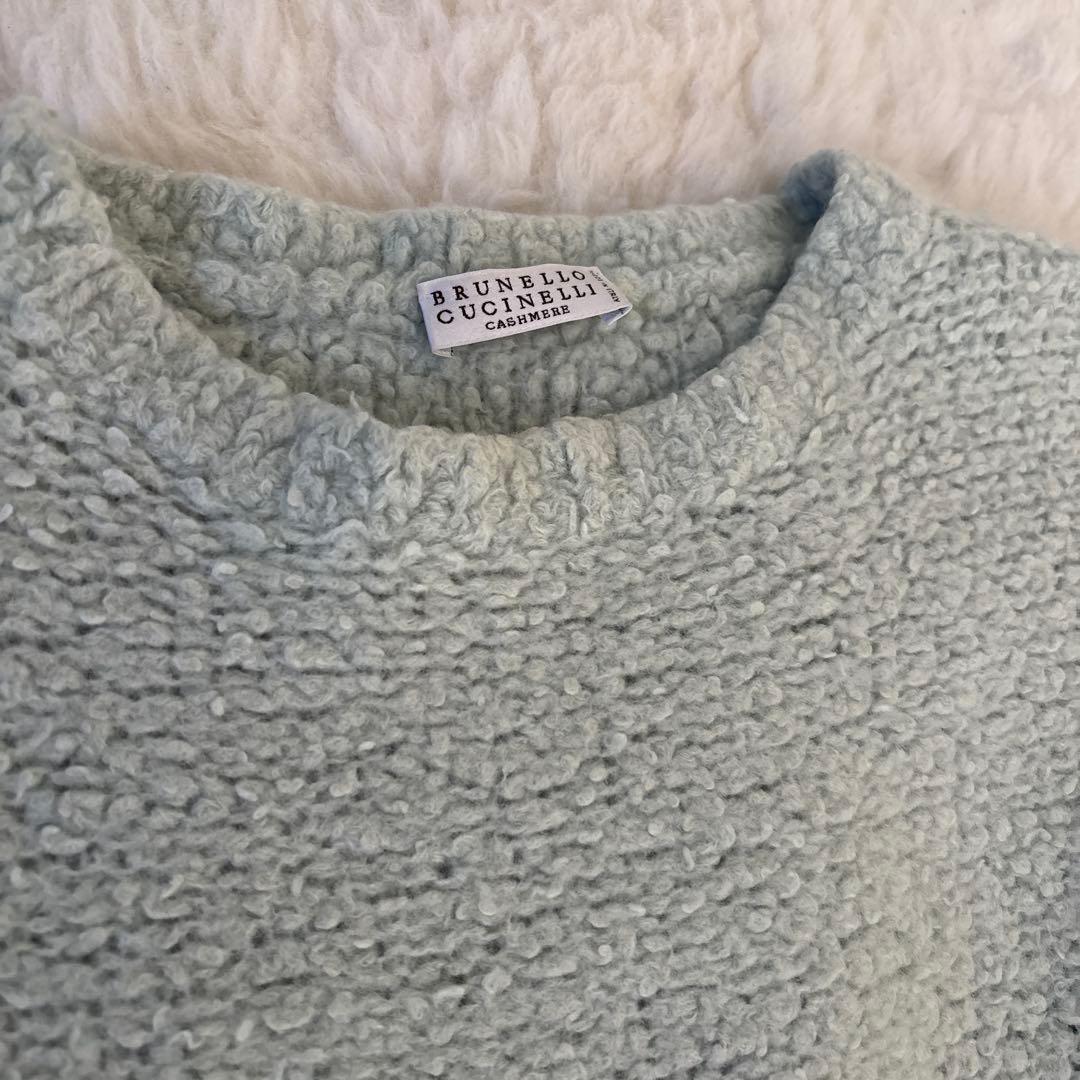 ブルネロクチネリ　ミントグリーン　カシミア　ニット