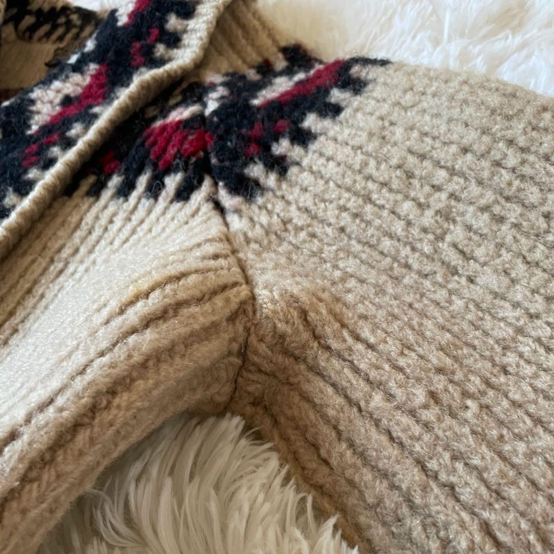 希少70〜80s USA製 PENDLETON カウチンTALON リングジップ