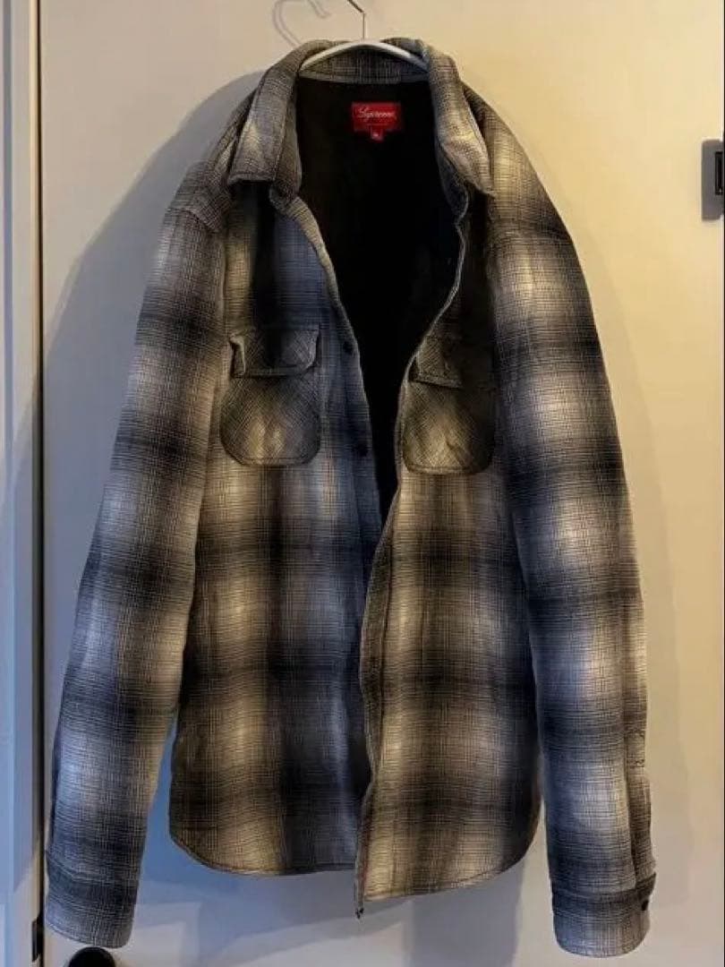supreme フランネルシャツ　オンブレシャツ XL