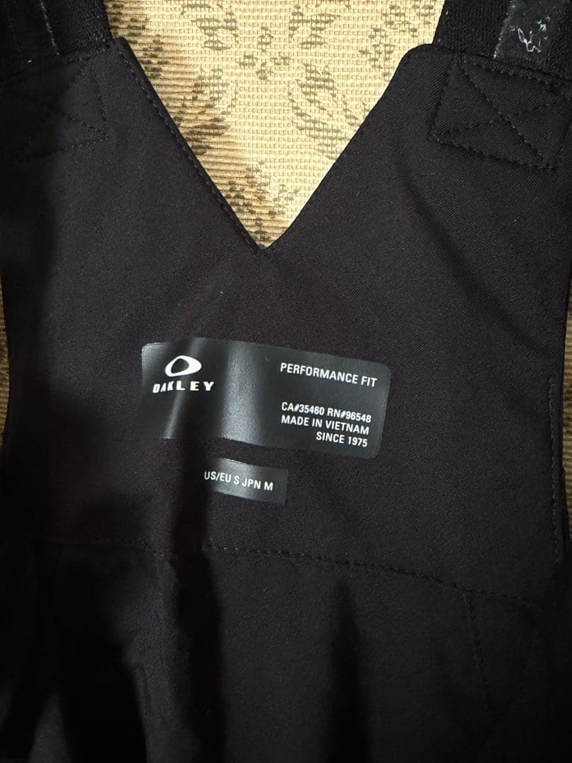 OAKLEY ブラック オーバーオール S/JPN M ビブパンツ