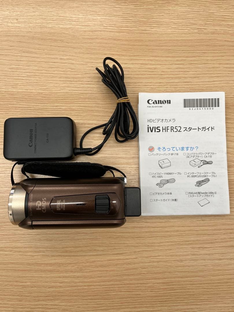 【極美品】Canon iVIS HF R52 ビデオカメラ 本体