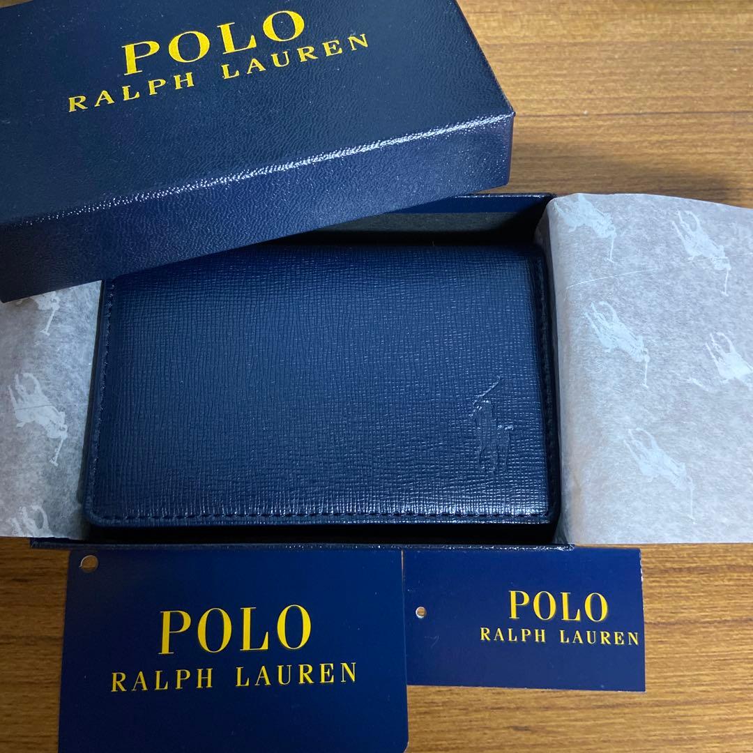 POLO RALPH LAUREN ネイビー 名刺入れ