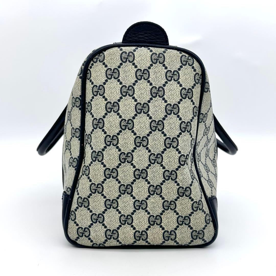 GUCCI グッチ ボストンバッグ GG PVC ネイビー シェリーライン