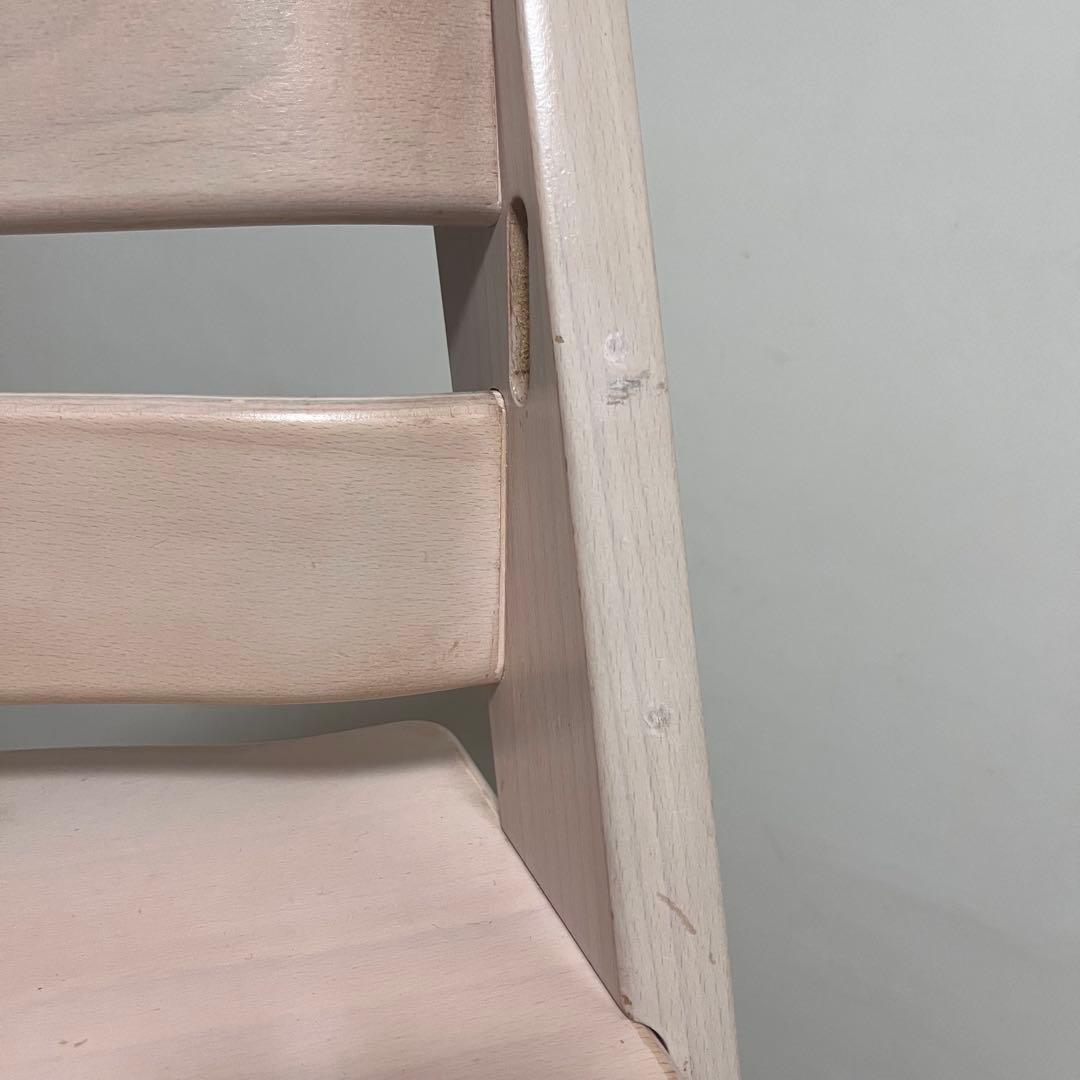 【新型ベビーセット付き】シリアル4　ストッケ トリップトラップホワイトウォッシュ