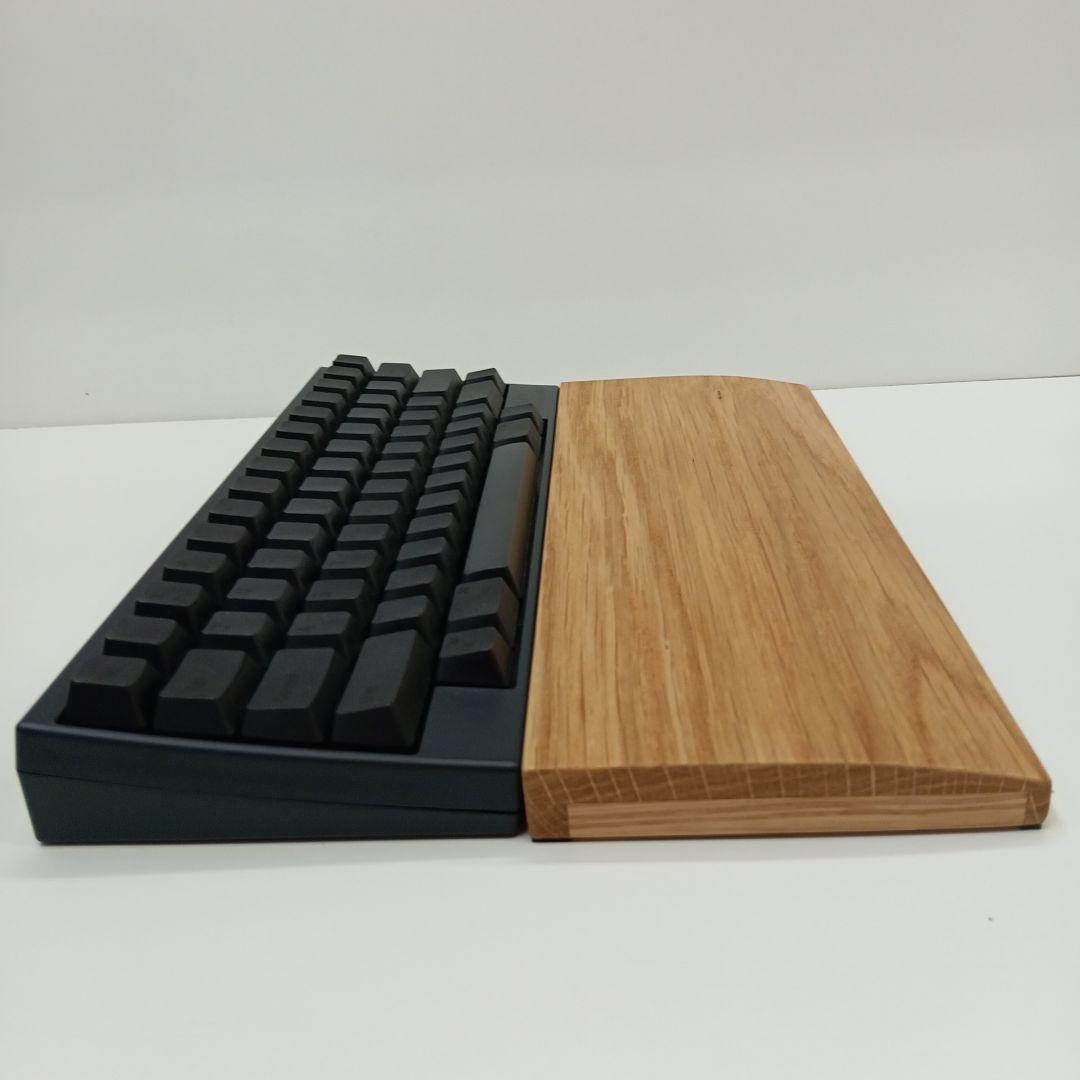 無垢材ホワイトオークHHKB用 手作りパームレスト兼キーボードルーフ オスモ