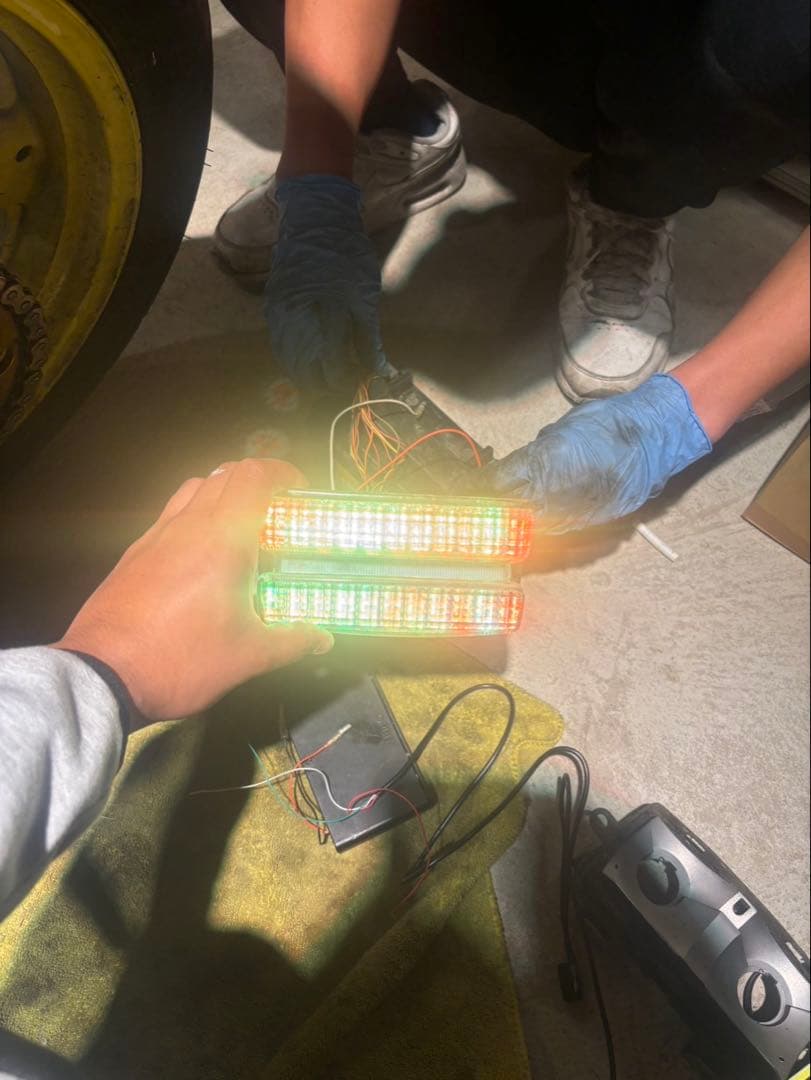 xjr400 流星テール動画アリ‼️　純正クリアテール　防水加工済み‼️ステーセット