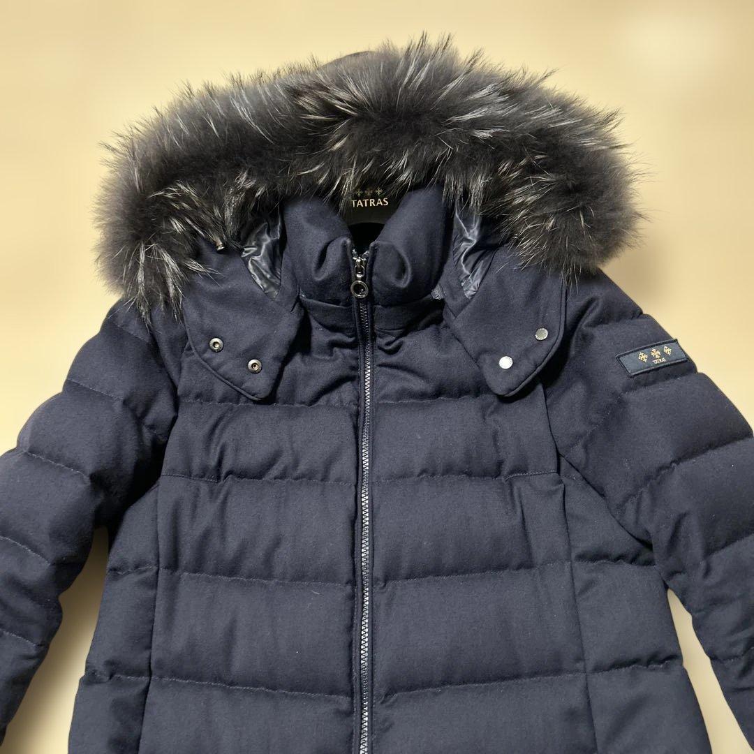 TATRAS ラヴィアナ ダウンコート ウール レディース ダークネイビー03