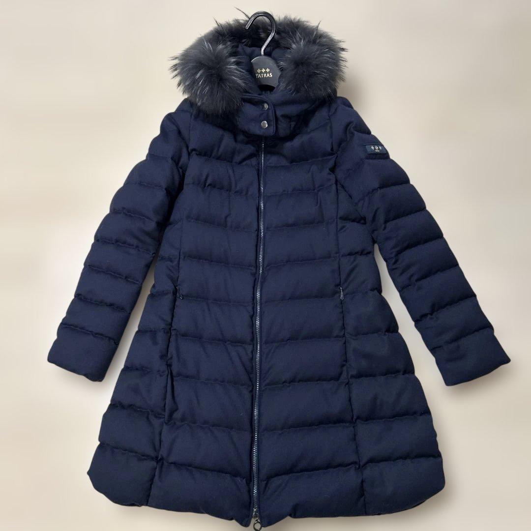 TATRAS ラヴィアナ ダウンコート ウール レディース ダークネイビー03