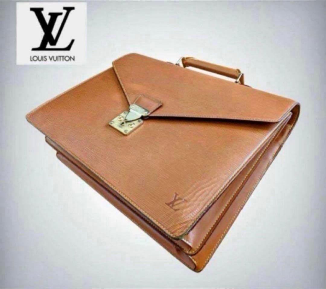 【LOUIS VUITTON】 エピ　セルヴィエットコンセイエ　ビジネスバッグ