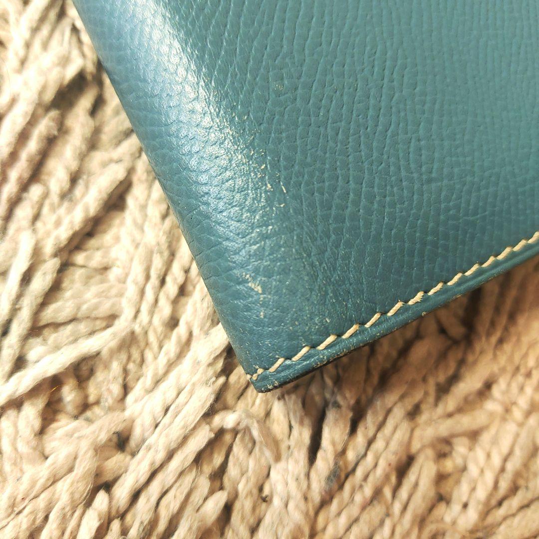 【A4サイズ】HERMES　エルメス　ノートカバー　メモパッド　ブルー