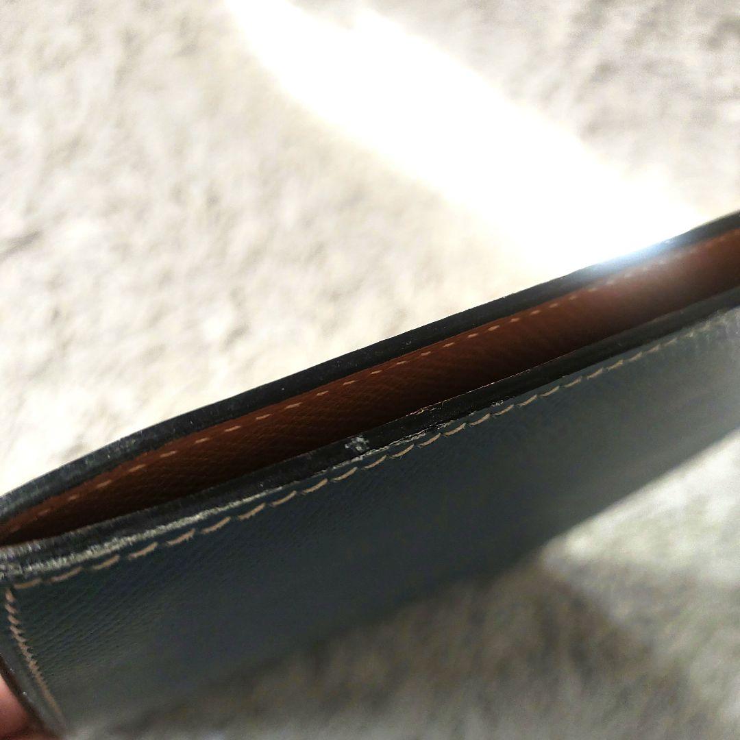 【A4サイズ】HERMES　エルメス　ノートカバー　メモパッド　ブルー