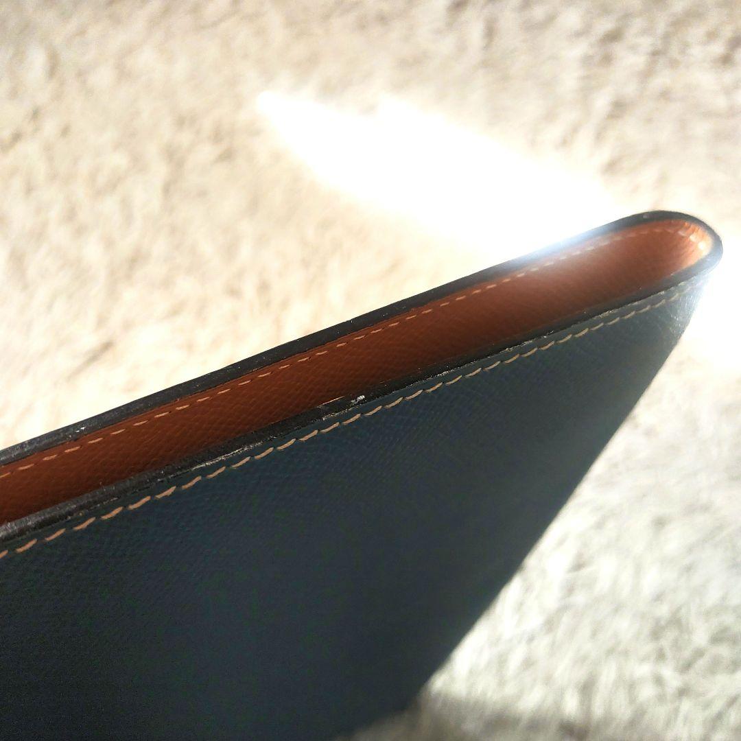 【A4サイズ】HERMES　エルメス　ノートカバー　メモパッド　ブルー