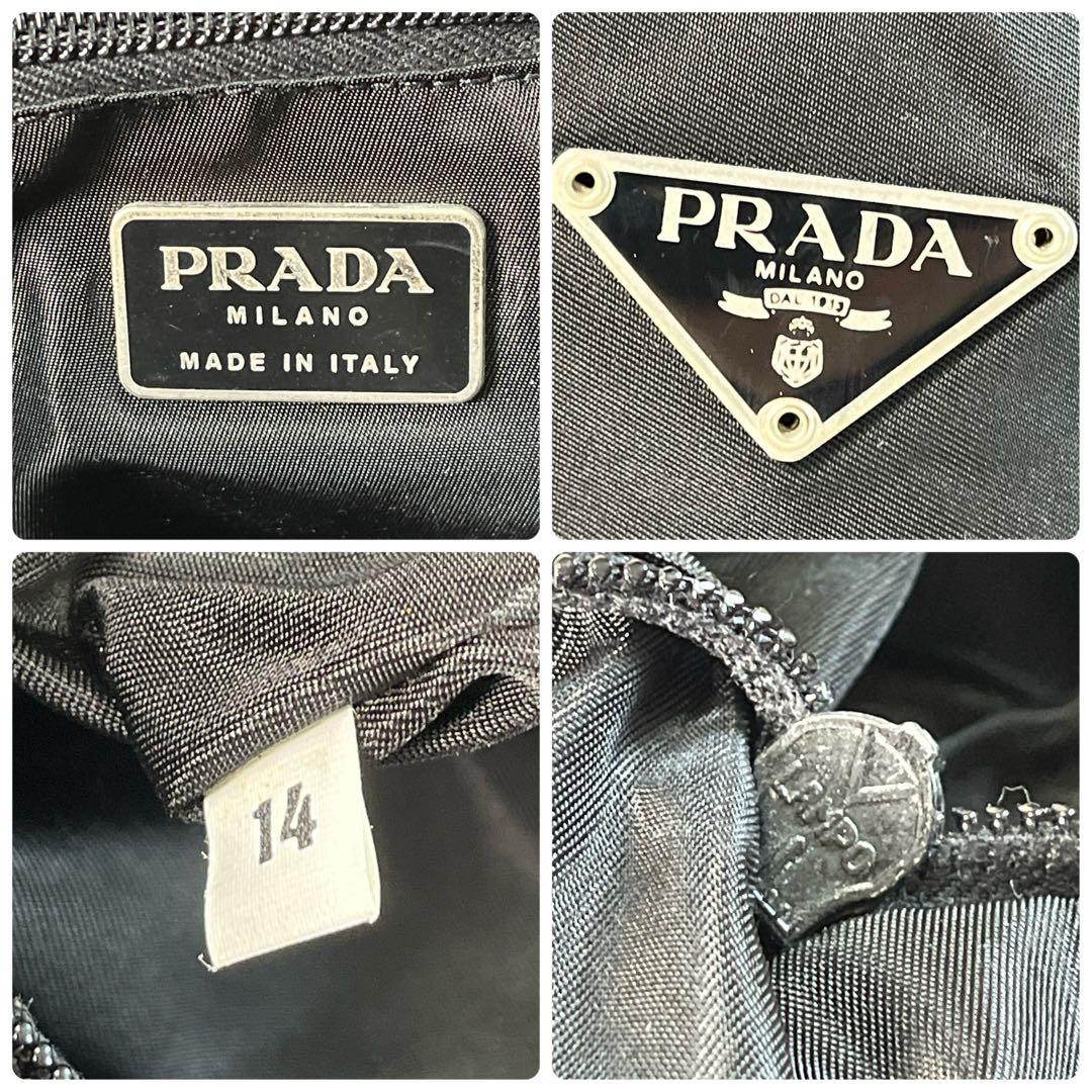 美品✨ プラダ メッセンジャーバッグ 三角ロゴ 黒 アーカイブ ナイロン A4可