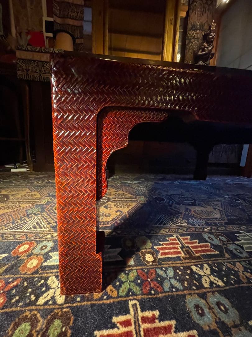 九州籃胎漆器 座卓