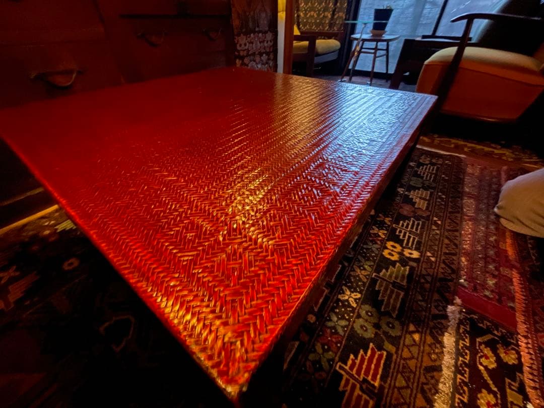 九州籃胎漆器 座卓