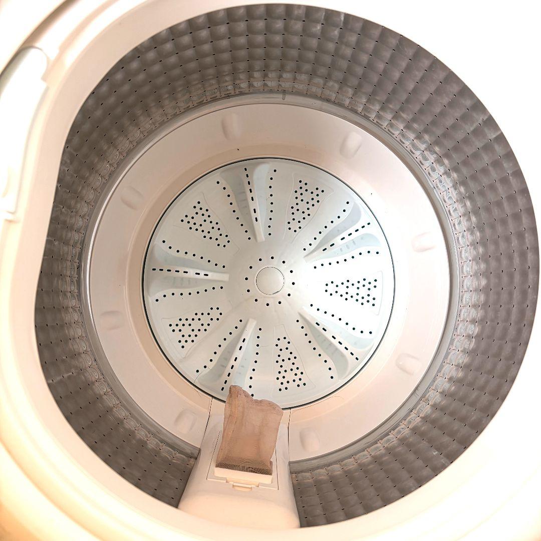 配送設置無料！純正AQUAおしゃれブラック洗濯機！シンプル操作！完動超美品！