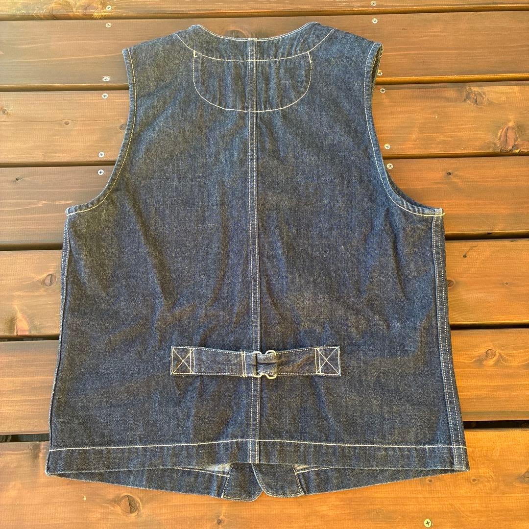 ショット　デニムベスト　サイズM