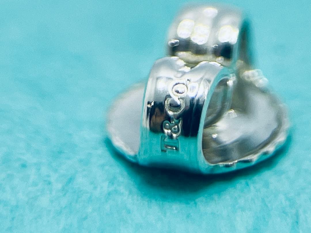 h591 超美品　ティファニー　1837 ラージ　フープ　ピアス　925 片側