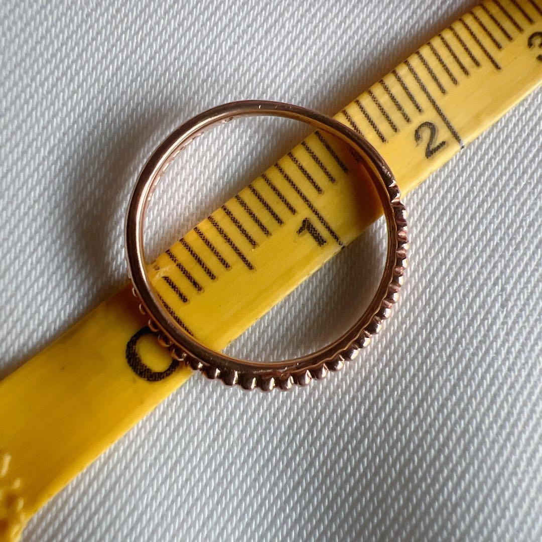 festariaフェスタリア指輪リング　ピンキーリング　K10ピンクゴールド5号